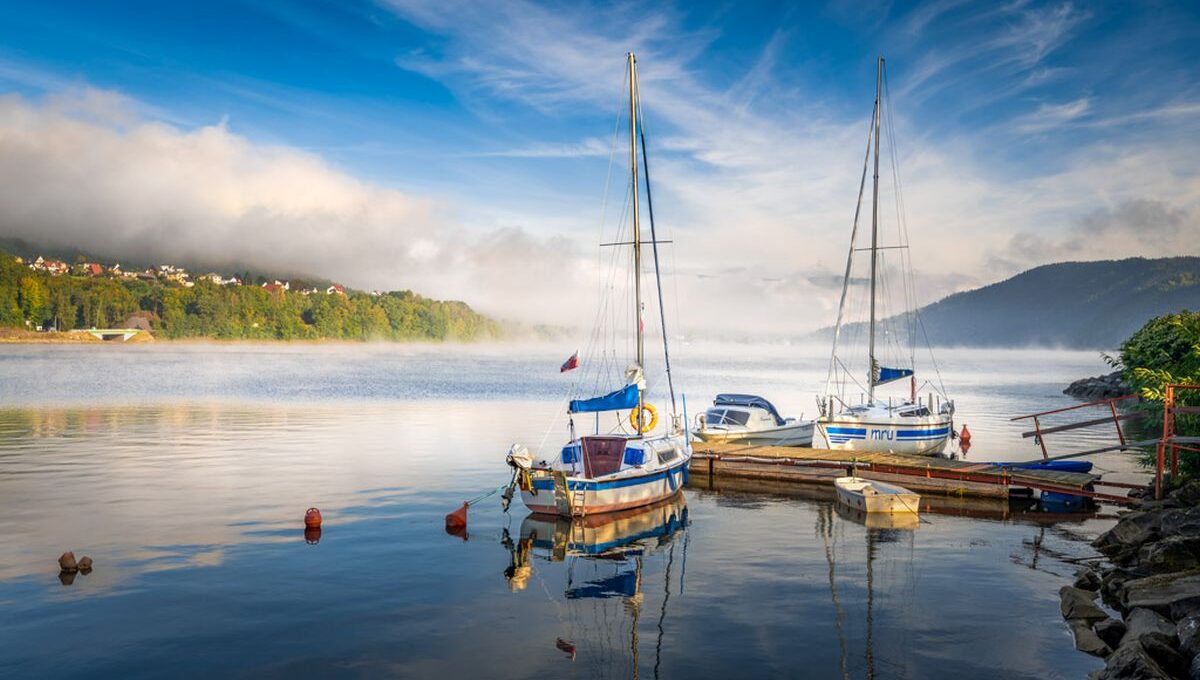 Przystań na Jeziorze Międzybrodzkim