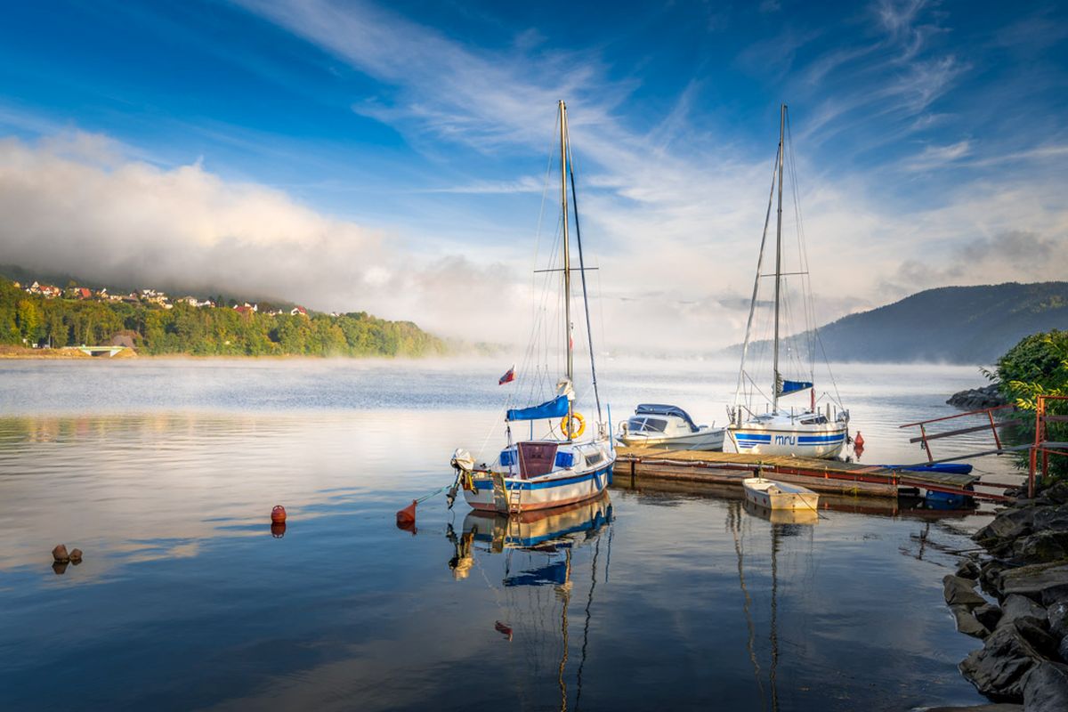 Przystań na Jeziorze Międzybrodzkim