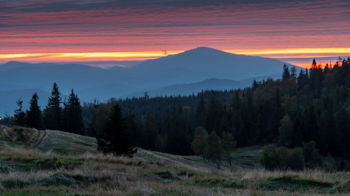 Widok na Babią Górę