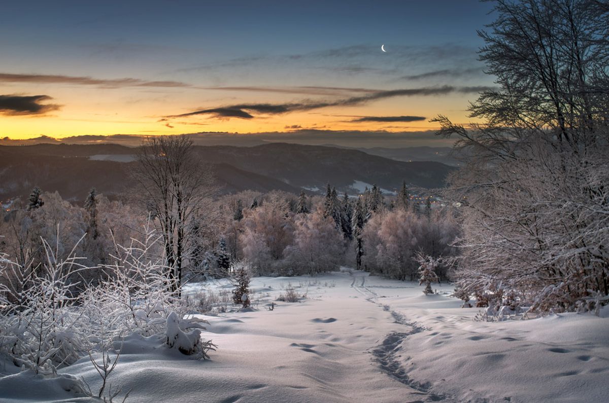 zima w beskidzie małym
